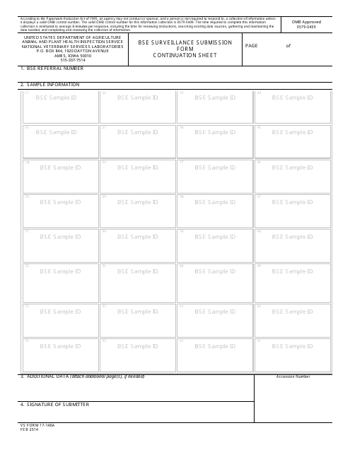 VS Form 17-146A  Printable Pdf