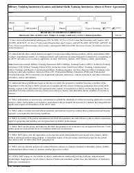 Document preview: 2 AF Form 4 Military Training Instructors/Leaders and Initial Skills Training Instructors Abuse of Power Agreement