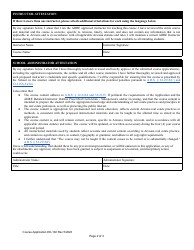 Form ED-102 Original or Renewal Course Applications - Arizona, Page 2