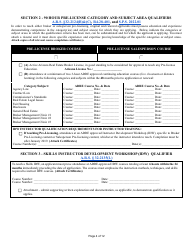 Form ED-101 Certificate for Instructor Approval Application for Original Approval, Renewal, or Changes to Approved Categories - Arizona, Page 4