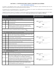 Form ED-101 Certificate for Instructor Approval Application for Original Approval, Renewal, or Changes to Approved Categories - Arizona, Page 5