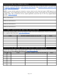 Form ED-100 Certificate of School Approval Application - Arizona, Page 2