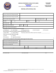 Document preview: Form LI-243 Renewal Application - Arizona