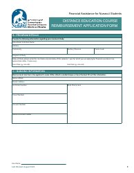 Distance Education Course Reimbursement Application Form - Nunavut, Canada, Page 3