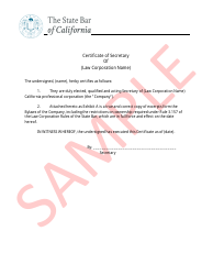 Application for Issuance of a Certificate of Registration as a Law Corporation - California, Page 3