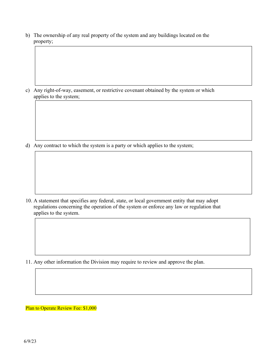 Plan to Operate a Community and Non-transient Non-community Public Water System - Nevada, Page 9