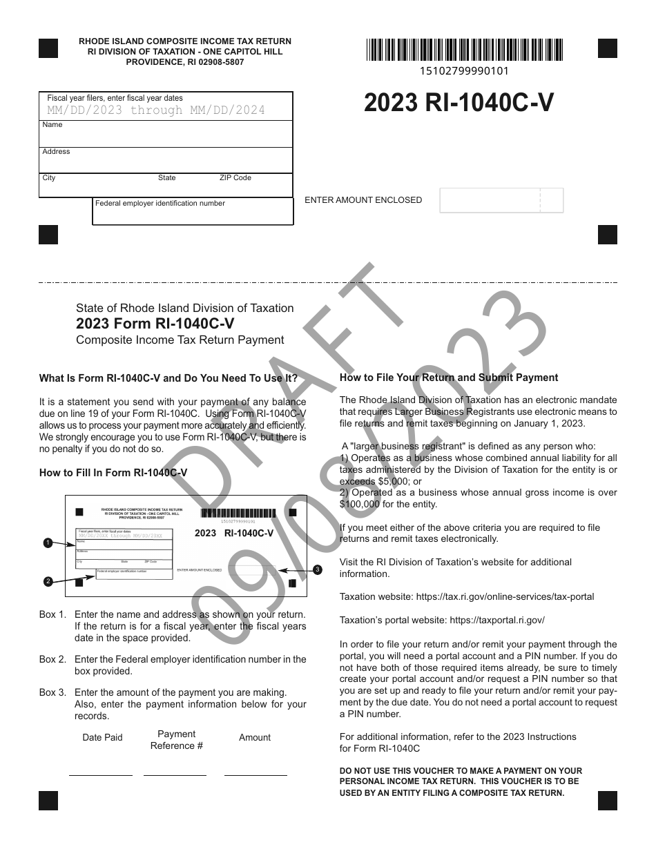 Form RI1040CV Download Printable PDF or Fill Online Composite