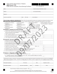 Document preview: Form T-72 Public Service Corporation Gross Earnings Tax Return - Draft - Rhode Island