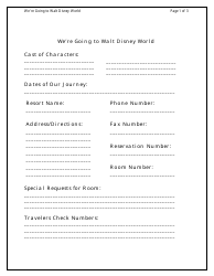 Disney World Vacation Planning Toolkit, Page 10