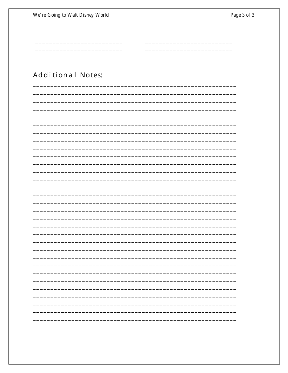 Disney World Vacation Planning Toolkit, Page 12