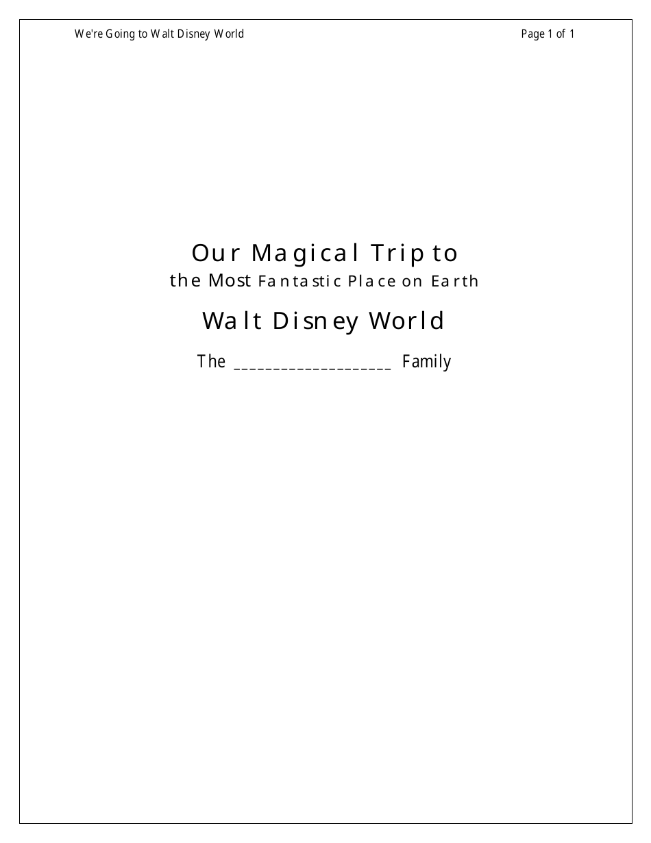 Disney World Vacation Planning Toolkit Cover Image