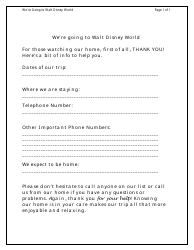 Disney World Vacation Planning Toolkit, Page 5