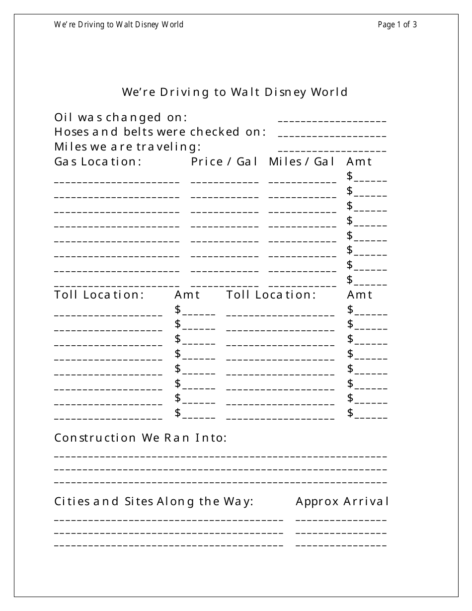 Disney World Vacation Planning Toolkit, Page 7