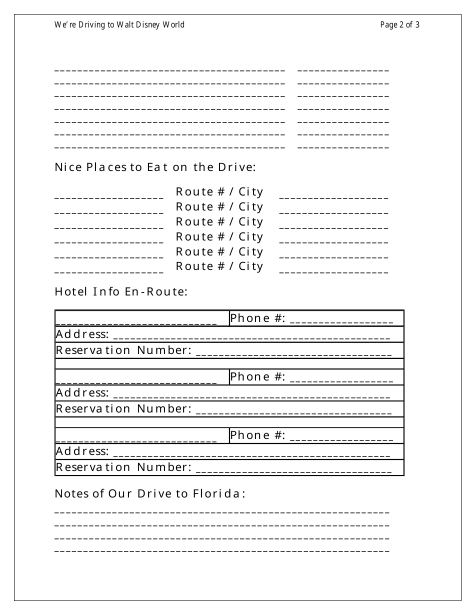 Disney World Vacation Planning Toolkit, Page 8