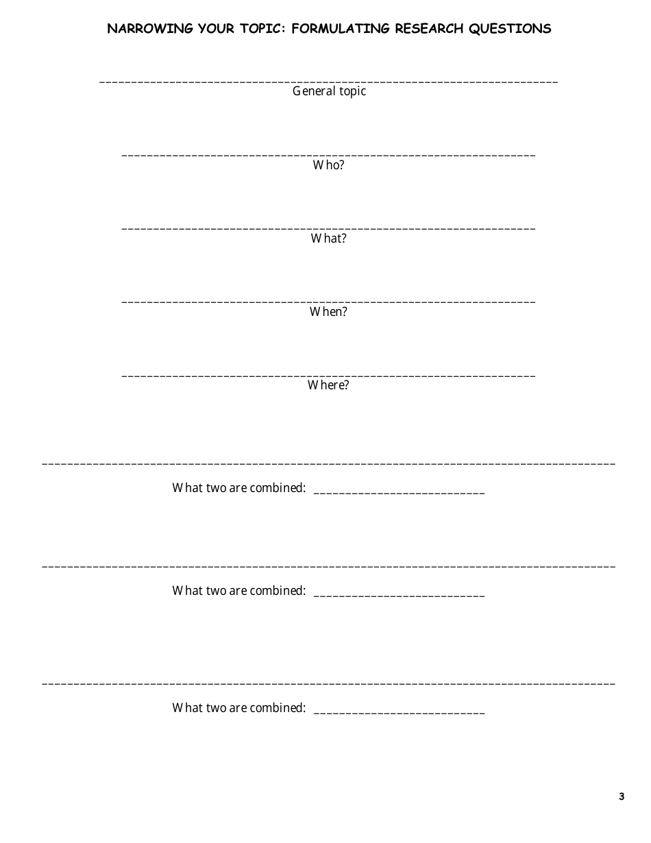 8th Grade Research Paper Outline, Page 3