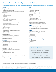 Daily Food Checklist, Page 4