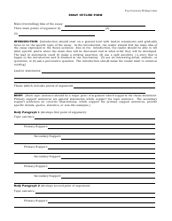 Document preview: Essay Outline Form