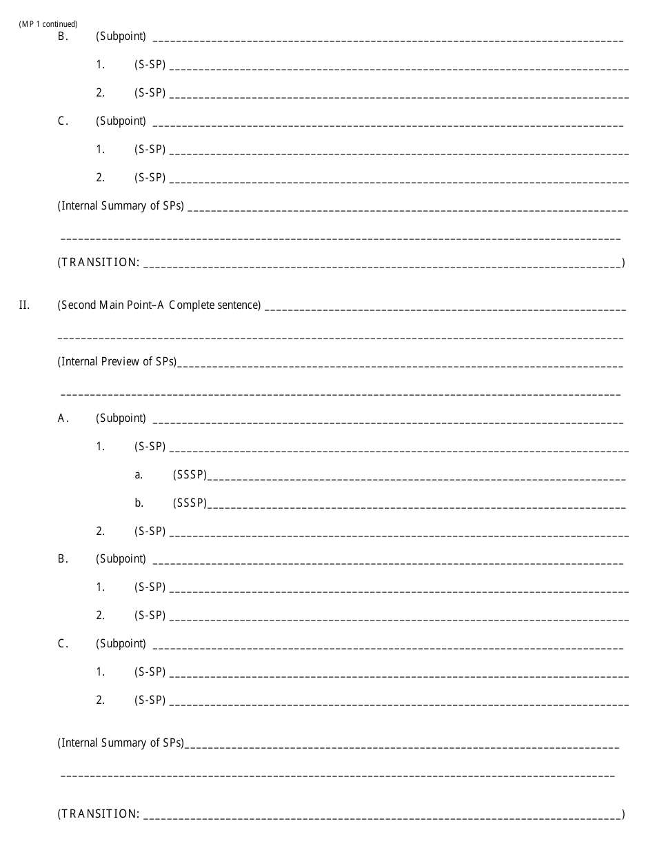 Informative Speech Outline - 5-7 Minutes, Page 10