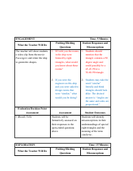 5e Lesson Plan Template, Page 3