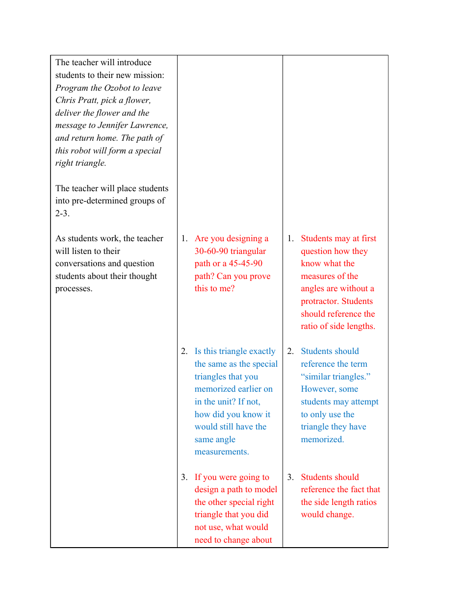 5e Lesson Plan Template, Page 4
