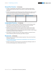 The Sat Essay Lesson Plan Template - Part One, Page 3