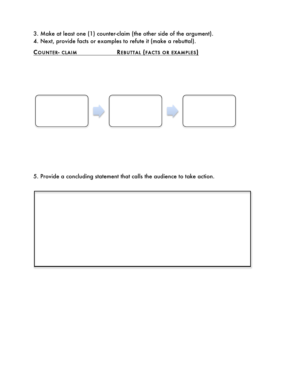 Argumentative writing graphic organizer download printable pdf