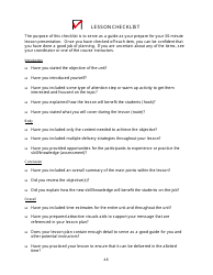 Lesson Planning Template - Ten Reasons for a Lesson Plan, Page 9
