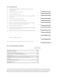 Budget Worksheet for Graduates - the College Board, Page 2