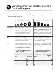 Debt Action Plan Tool, Page 2