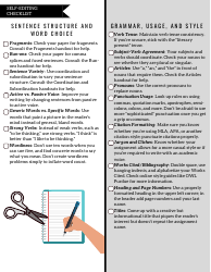 Writing Self-revising/Editing Checklist, Page 2
