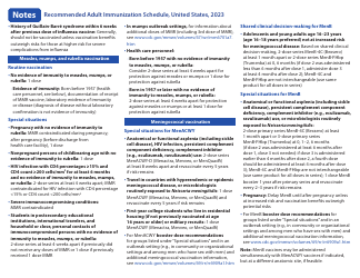 Form CS310021-C Recommended Adult Immunization Schedule for Ages 19 Years or Older - Color, Page 6