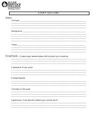 Document preview: Essay Outline Template - Allan Hancock College