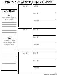 Document preview: Informative Writing Graphic Organizer