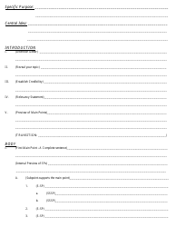 Document preview: Informative Speech Outline Template - Lined Paper