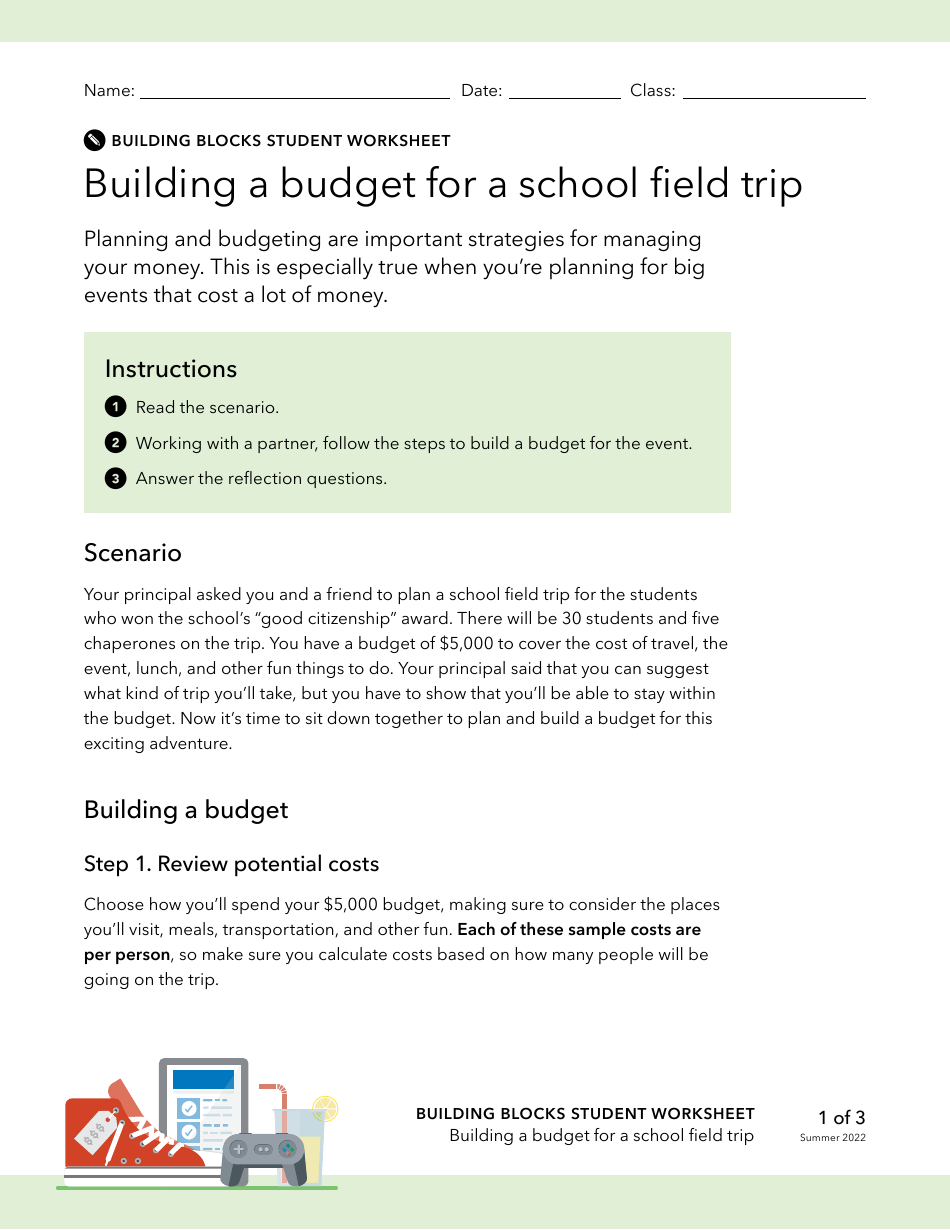 school field trip budget