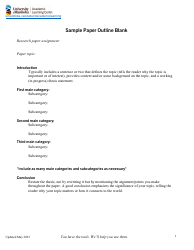 Document preview: Sample Paper Outline