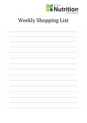 Weekly Meal Planner and Shopping List Template - Nutrition Foundation, Page 2