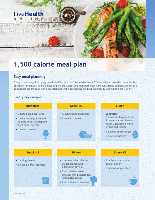 1,500 Calorie Meal Plan