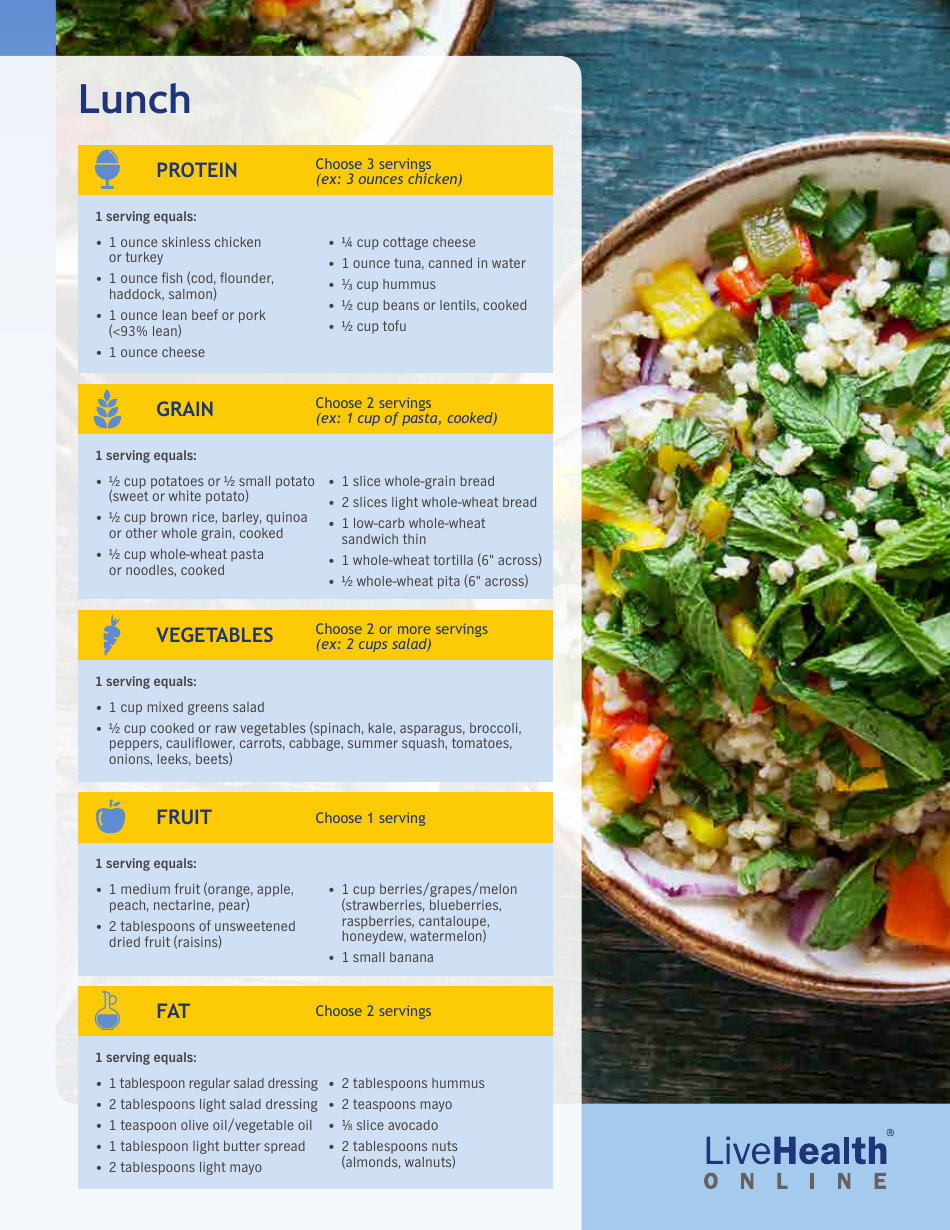 Free Printable 1500 Calorie Menu