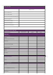 Document preview: Monthly Budget Planner Template (British Pounds) - Violet
