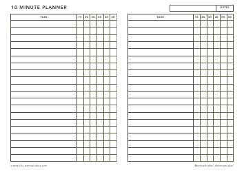 Study Planner Templates, Page 4