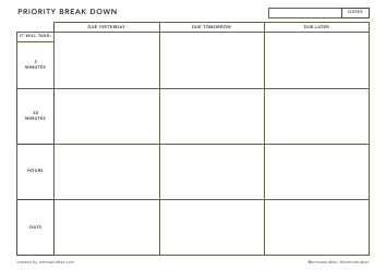 Study Planner Templates, Page 7
