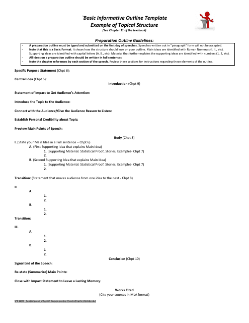 Basic Informative Outline Template