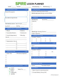 Document preview: Lesson Planner Template