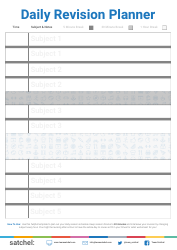 Document preview: Daily Revision Planner Template