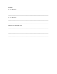 Essay Outline Template - Lined Paper, Page 3