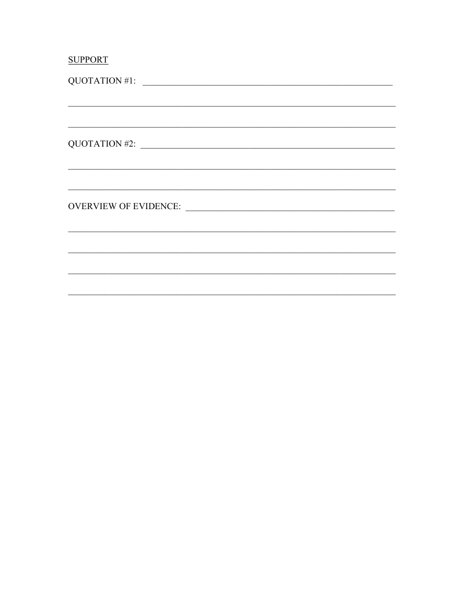 Essay Outline Template - Lined Paper, Page 3