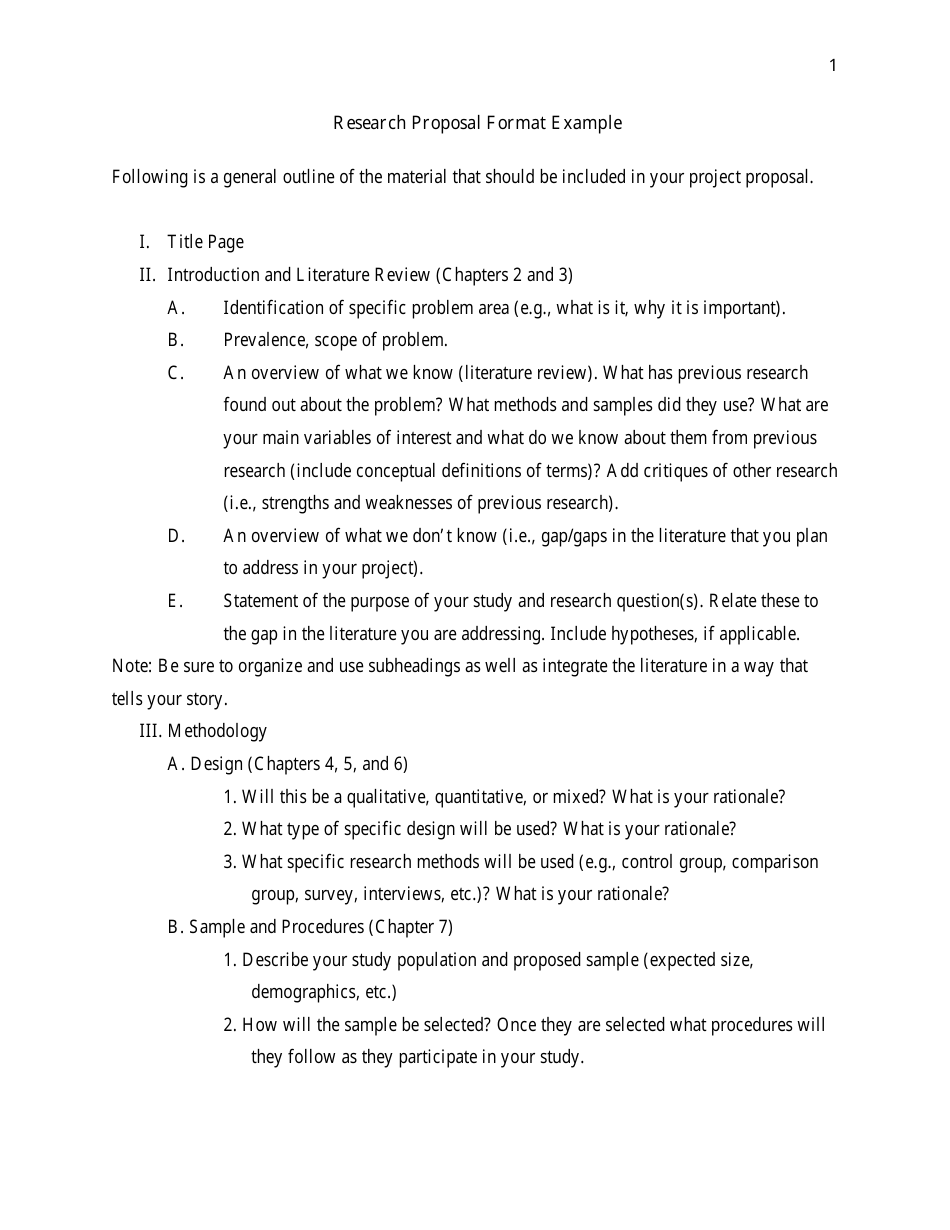 uwi research proposal format