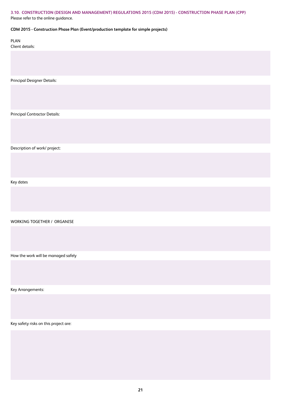 Event Management Plan - Hastings Borough, United Kingdom, Page 21