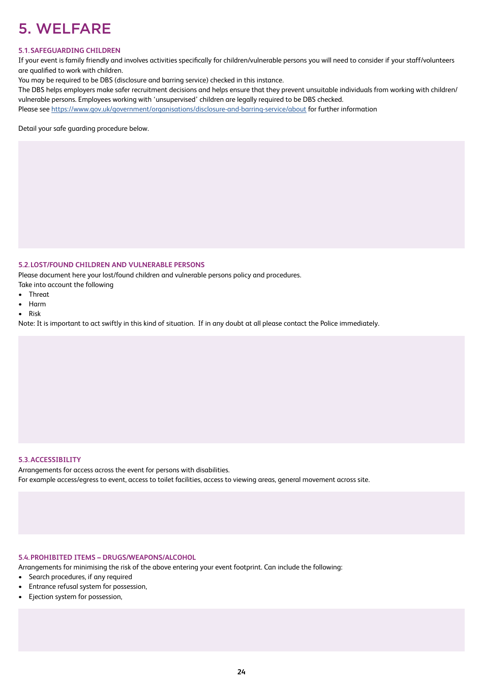 Event Management Plan - Hastings Borough, United Kingdom, Page 24